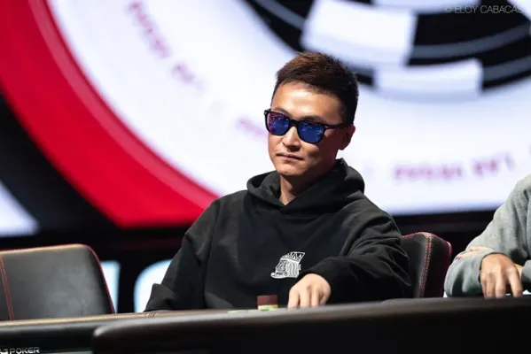 Biao Ding en una fase decisiva del High Roller