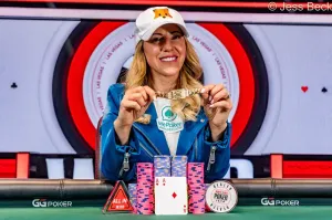 Kristen Foxen conquista el High Roller de 25.000 dólares de la WSOP y suma su sexto brazalete