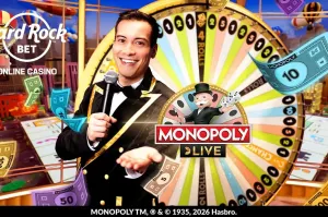 Hard Rock Bet incorpora MONOPOLY Live a su casino online en Nueva Jersey