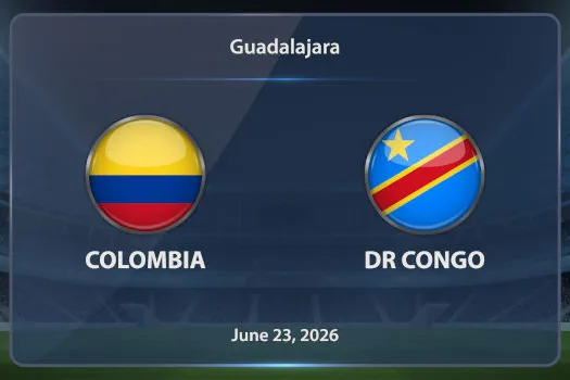 Imagen previa del partido entre Colombia y RD del Congo en la fase de grupos del Mundial 2026