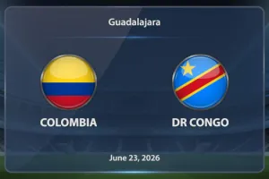 Colombia y RD del Congo llegan igualadas a un duelo clave del Mundial 2026