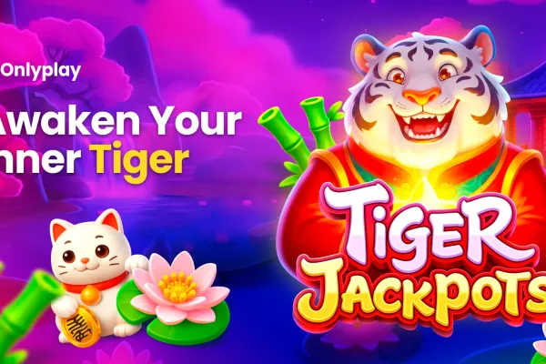 Imagen principal de Tiger Jackpots, la nueva tragamonedas 3x3 de Onlyplay