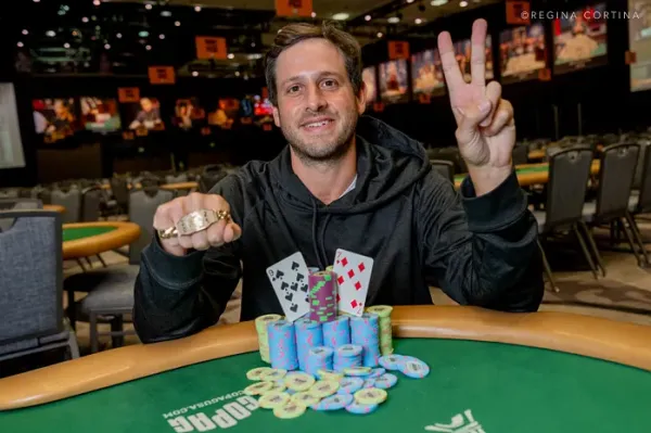 Darren Rabinowitz tras ganar el Evento #99 de la WSOP 2026