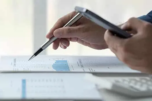 Gráfico financiero utilizado para ilustrar resultados corporativos trimestrales