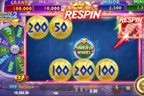 Imagen promocional de Coin of Lightning 2, la nueva tragamonedas de TaDa Gaming inspirada en Zeus