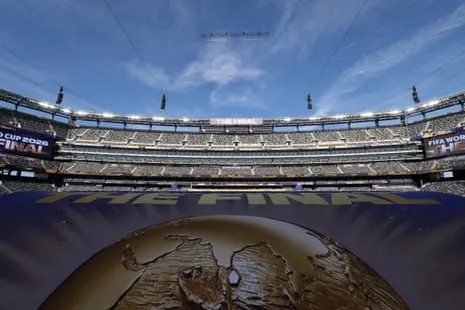 Señalización de la final del Mundial en el estadio de Nueva York-Nueva Jersey