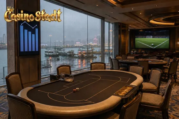 Vista de un casino en Macao en un artículo sobre la caída de ingresos durante el Mundial