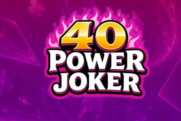 Imagen promocional de 40 Power Joker, la nueva slot clásica de AvatarUX