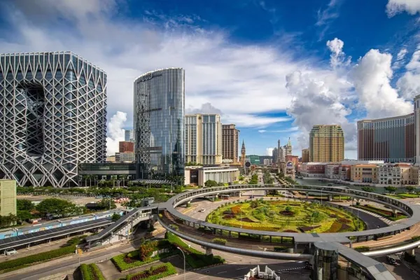 Vista de la ciudad de Macao, vinculada al mercado de casinos local