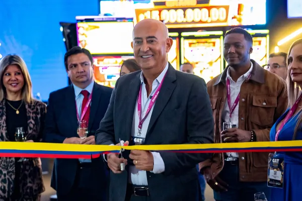 José Aníbal Aguirre durante la apertura de una edición anterior de GAT Expo Bogotá