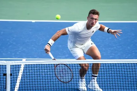 Jiri Lehecka en el US Open, torneo en el que relató haber sido acosado desde la grada