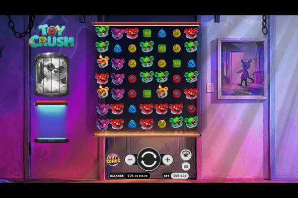 Vista promocional de la tragamonedas Toy Crush de DELULU Gaming