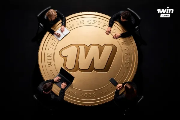 Imagen promocional del lanzamiento del token $1WIN en la red Solana