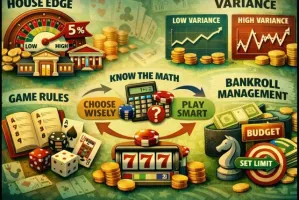 Cómo entender la estrategia en juegos de casino: ventaja de la casa, varianza y reglas