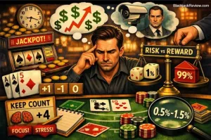 Conteo de cartas en blackjack: límites reales, sesgos mentales y presión del entorno